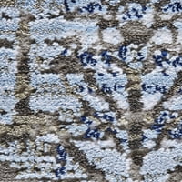 Kelim lustrous Shimmering Shag Rug, Pearl White, 7 -от 10 -тина површина килим