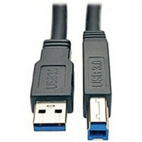 Користено нов Tripp Lite 25ft USB 3. SuperSpeed ​​Активен кабел за повторувачи A MALE B MALE 25 ' - USB за печатач - FT - Type