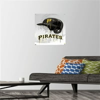 Питсбург Пирати-Капе Шлем Ѕид Постер Со Притисни Иглички, 14.725 22.375