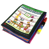 Книги за Цртање вода, Пренослива Книга За Боење За Цртање Вода Со Пенкало Книга За Активности За Мали Деца Табла За Сликање
