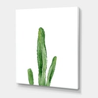 Зелен кактус југозападен растително сликарство платно уметничко печатење
