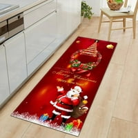 Божиќен килим за кујна за кујна бања за седење тремот за влез во областа