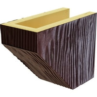 Екена Милхаурд 8 H 10 D 60 W Sandblasted Fau Wood Camplace Mantel комплет со Ashford Corbels, Premium Mahogany