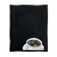 Студела индустрија современа чаша за кафе за појадок појадок кујнски пијалок графички уметност авион црно лебдечки платно печатено