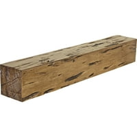 Ekena Millwork 6 H 6 D 36 W Pecky Cypress Faa Wood Camply Mantel, Premium AdEd