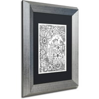 Трговска марка ликовна уметност Птици платно уметност од Ккдудлер Црна мат, сребрена рамка