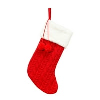 Дтидтпе Божиќни Украси, Домашен Декор Божиќни Мини Чорапи Карирани Со Кадифен Декор За Чорапи Торба За Подароци