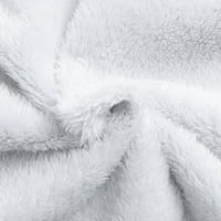 Tking Fashion Women Cold Solid Plush Decovending Jacket Outdoor Plus Size со качулка со ветерници за ветерници - XL