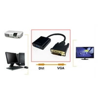 1080P DVI Машки НА VGA Женски Видео Конвертор Адаптер DVI 24+ Пин DVI - D На VGA Адаптер Кабел ЗА Тв Компјутер Лаптоп